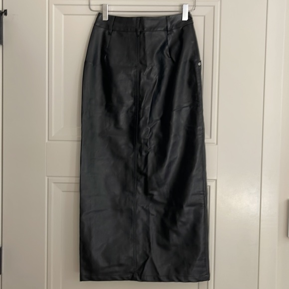 GRL Faux Leather Midi Pencil Skirt S - Picture 5 of 5